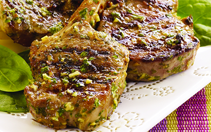 Côtelettes d'Agneau marinées aux Herbes